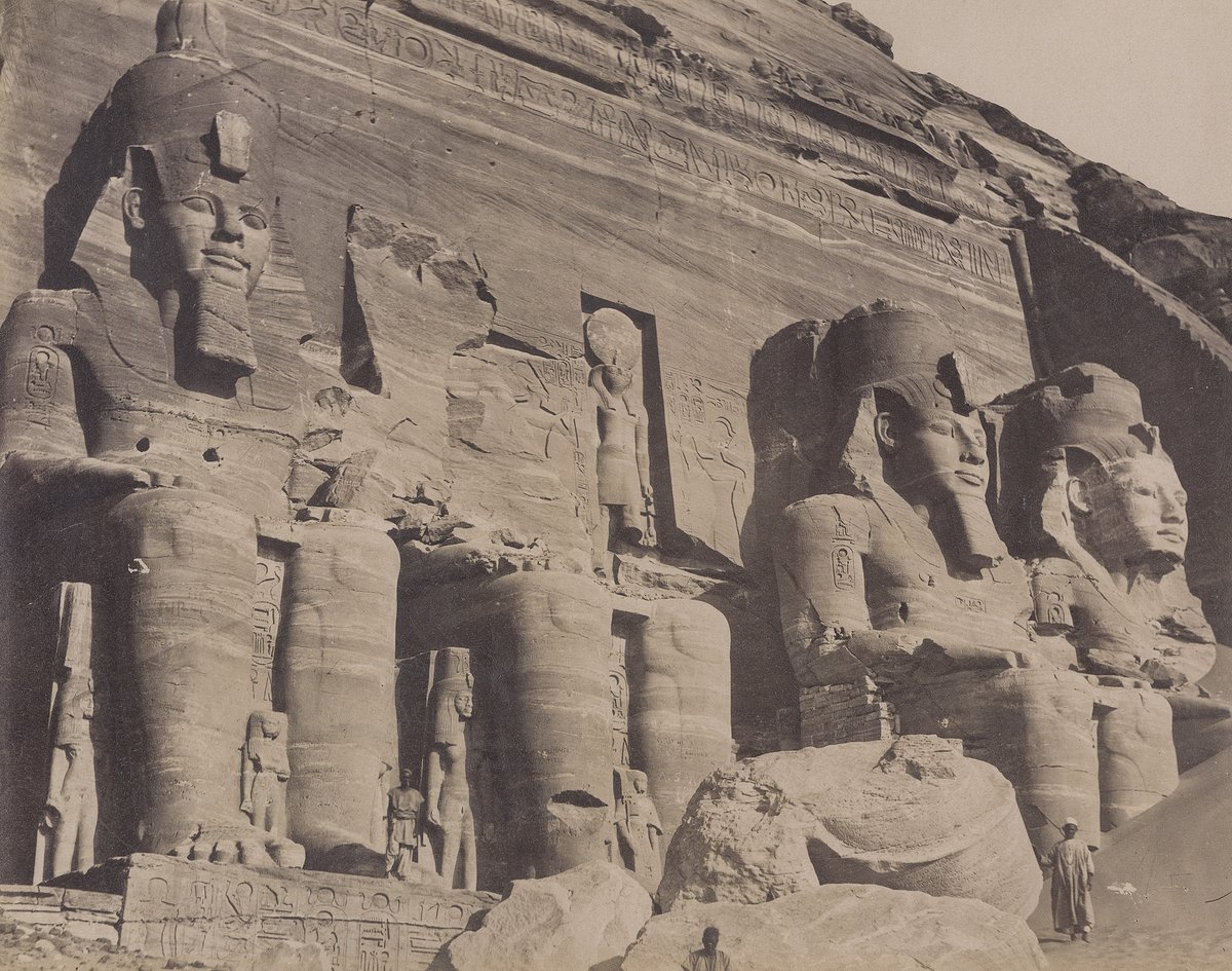 MC_Floh's tweet photo. @archaeologyart "The Great Temple of Ramesses II"

Location: Abu Simbel, Nubia/Egypt 🇪🇬
Photographer: Antonio Beato 🇮🇹 (1865)

#Ramesses #Rameses #Ramses #Great #Temple #Hathor #Nefertari #Abu #Simbel #Egypt https://t.co/miVgdU9xu2