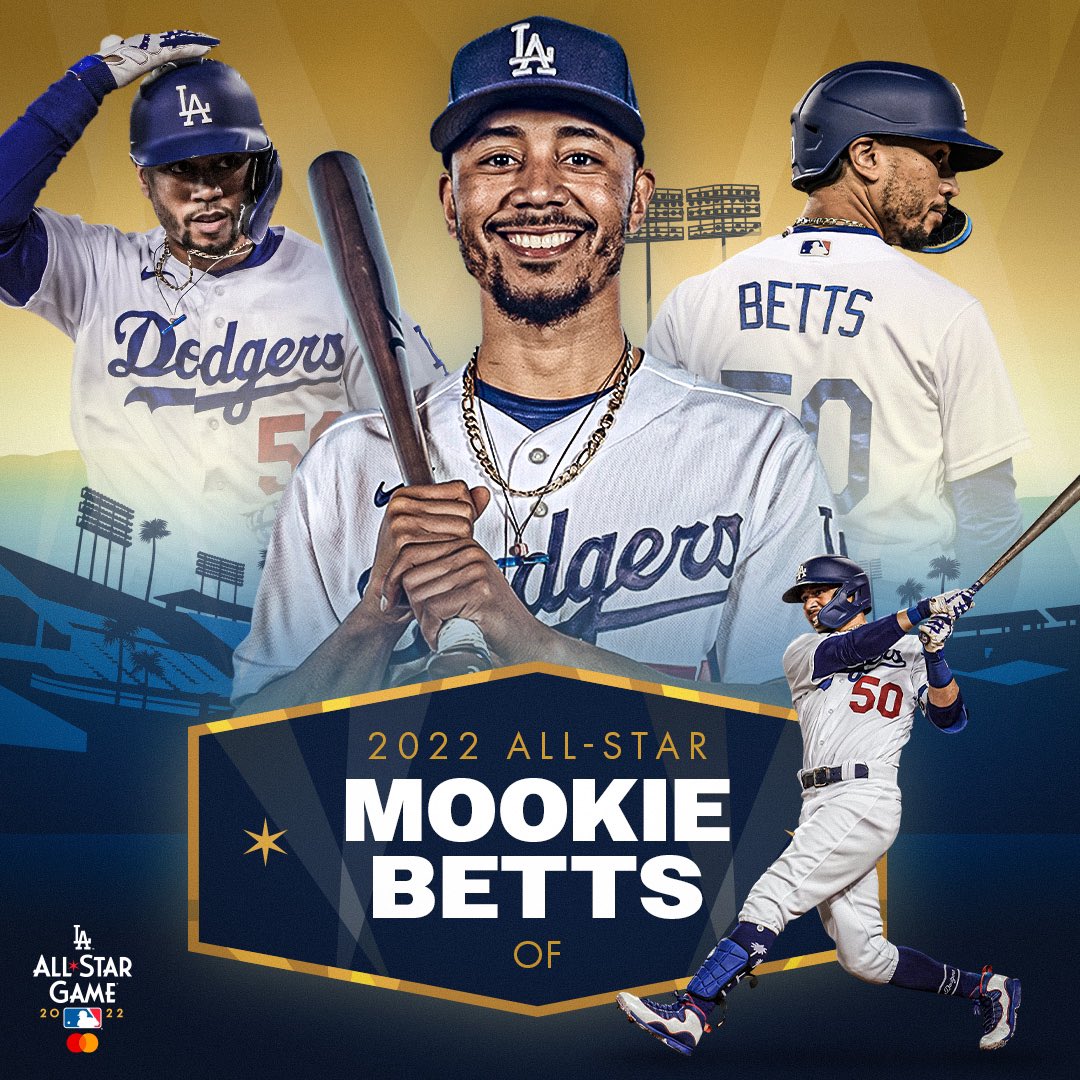 Los Angeles Dodgers on X: ALL-STAR STARTER, MOOKIE BETTS! ⭐️   / X