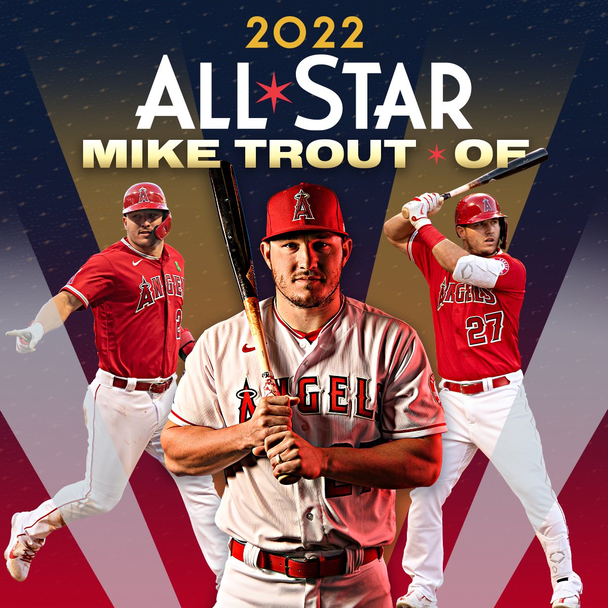 Los Angeles Angels on X: ⭐️ A 10x ALL-STAR ⭐️ @MikeTrout has been selected  as a starting American League Outfielder for the 2022 All-Star Game!   / X