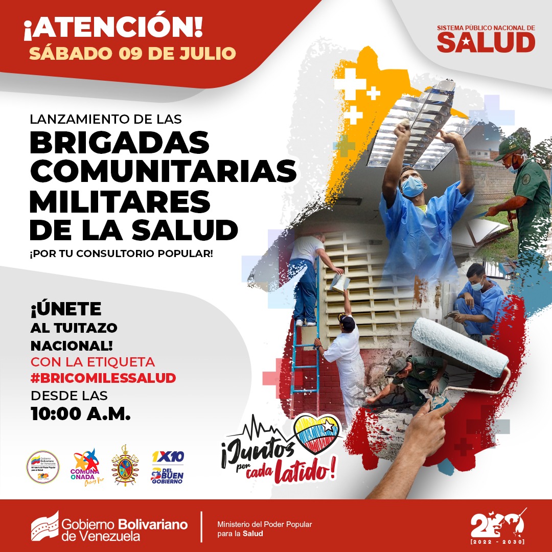 #8Julio | Ipasme Boconó te invita este sábado #9Julio a las 10:00 am, a unirte en el gran tuitazo nacional con la etiqueta #BiricoMilesSalud 
 
#JuntosPorCadaLatido 
#NuevaEradeLaComunicacion 
@NicolasMaduro 
@_LaAvanzadora 
@MagaGutierrezV 
@Fundasaludtru 
@IpasmeOficial