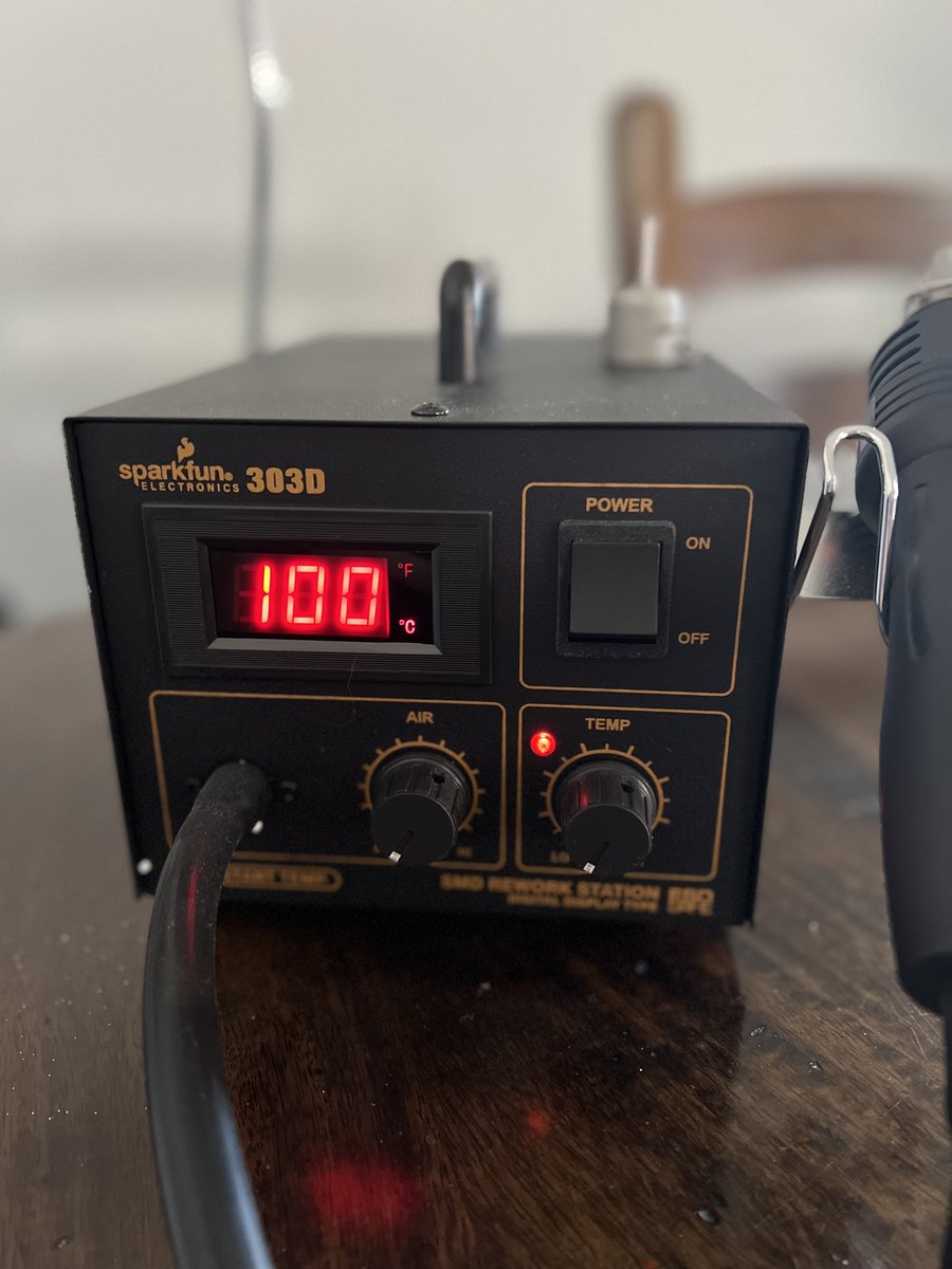 Starting testing on some new tamper evident bypasses today. This rework station is going to be useful. Nothing to do with electronics though 😝 #tamperevident #hacking #physicalsecurity