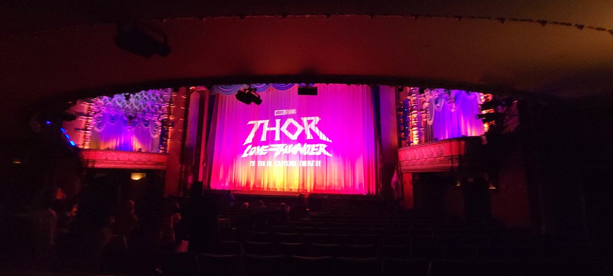 Disneyfan9523's tweet photo. I Just Saw Thor Love And Thunder At The El Capitan Theatre In Hollywood And It Was Epic And Awesome! #ElCapitanTheatre #MarvelStudios #Marvel #ThorLoveAndThunder #Thor #Disney #D23 #DisneyMovies #DisneyPlusIRL https://t.co/oCYfqAuyAm
