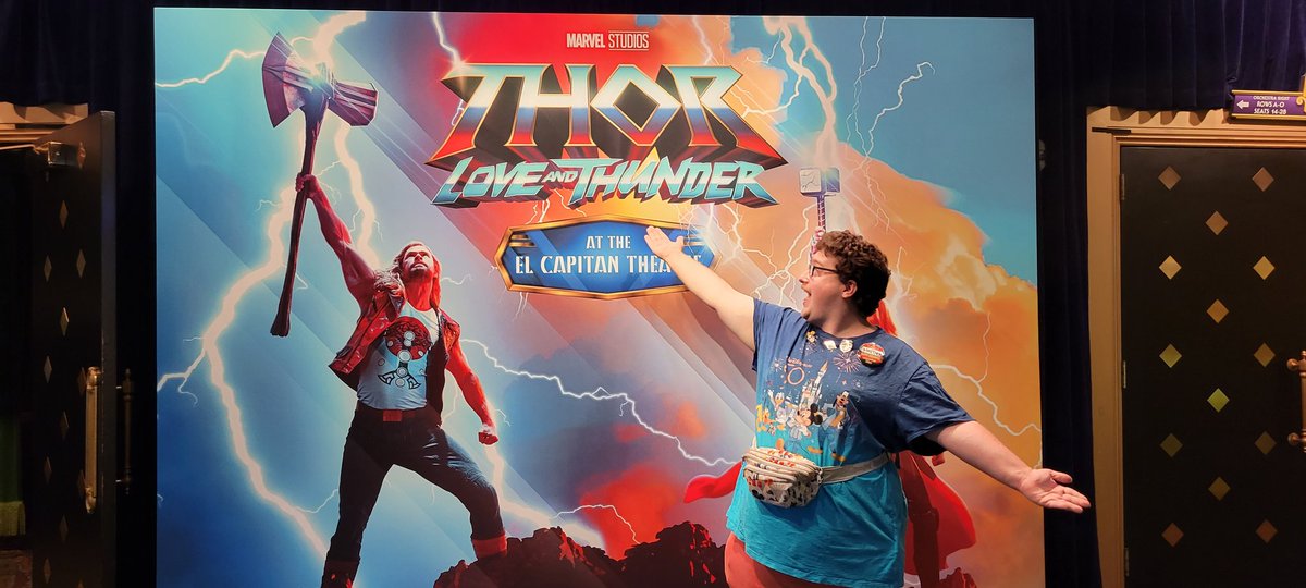 Disneyfan9523's tweet photo. Anyways I Will Be Seeing A Film At The El Capitan Theatre In Hollywood In The Near Future! Till Then Have A Magical Day! #ElCapitanTheatre #MarvelStudios #Marvel #ThorLoveAndThunder #Thor #Disney #D23 #DisneyMovies #DisneyPlusIRL https://t.co/WQCPE7njjA
