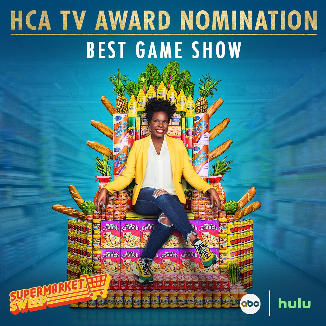We’re sweeping with joy! #SupermarketSweep has been nominated for the #HCATVAwards for Best Game Show! 🎉