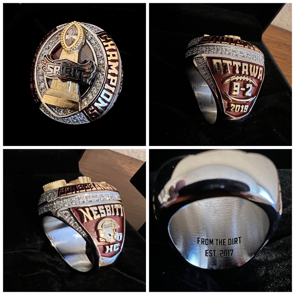Coach_Nesbitt's tweet photo. To the 2019 @OUAZFootball team, THANK YOU for helping to build this program and university from the dirt.  Your belief and dedication to the process was incredible. #TheOriginals #FromTheDirt #Est2017 #SolidFoundation @Sooner_Athletic Conference Champs! https://t.co/ZxZWMOGRk6