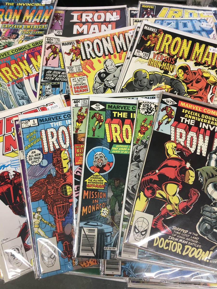 StMarksComicsNY's tweet photo. This #weekend’s price-a-palooza getting started early with a long run of the #ArmoredAvenger!
#IronMan #Avengers #Marvel #MCU #Shellhead #comics #brooklyn #industrycity https://t.co/N2QuQkZz5E