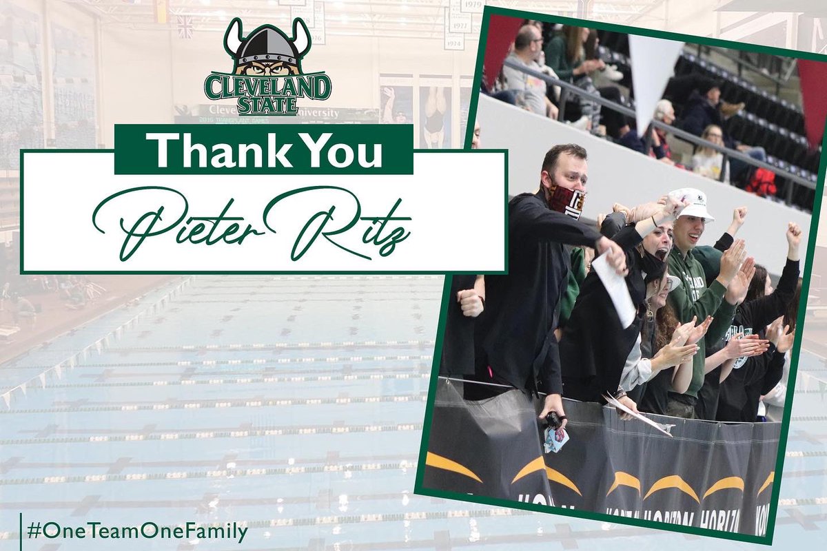 CSU_SwimDive's tweet photo. Thank you @PieterRitz not just for 3 years of amazing coaching, but for bleeding green & being a Viking for Life. We are proud of you & know you will #ProgressandProsper in your next coaching chapter💚‼️#OneTeamOneFamily https://t.co/srrN0R48lc