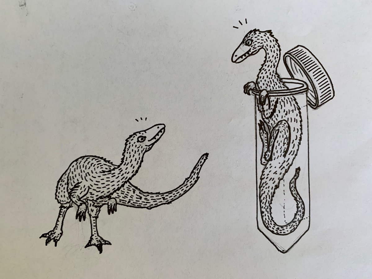 plasmidsaurus on Twitter "Today's dino art choice, by Ken Dong