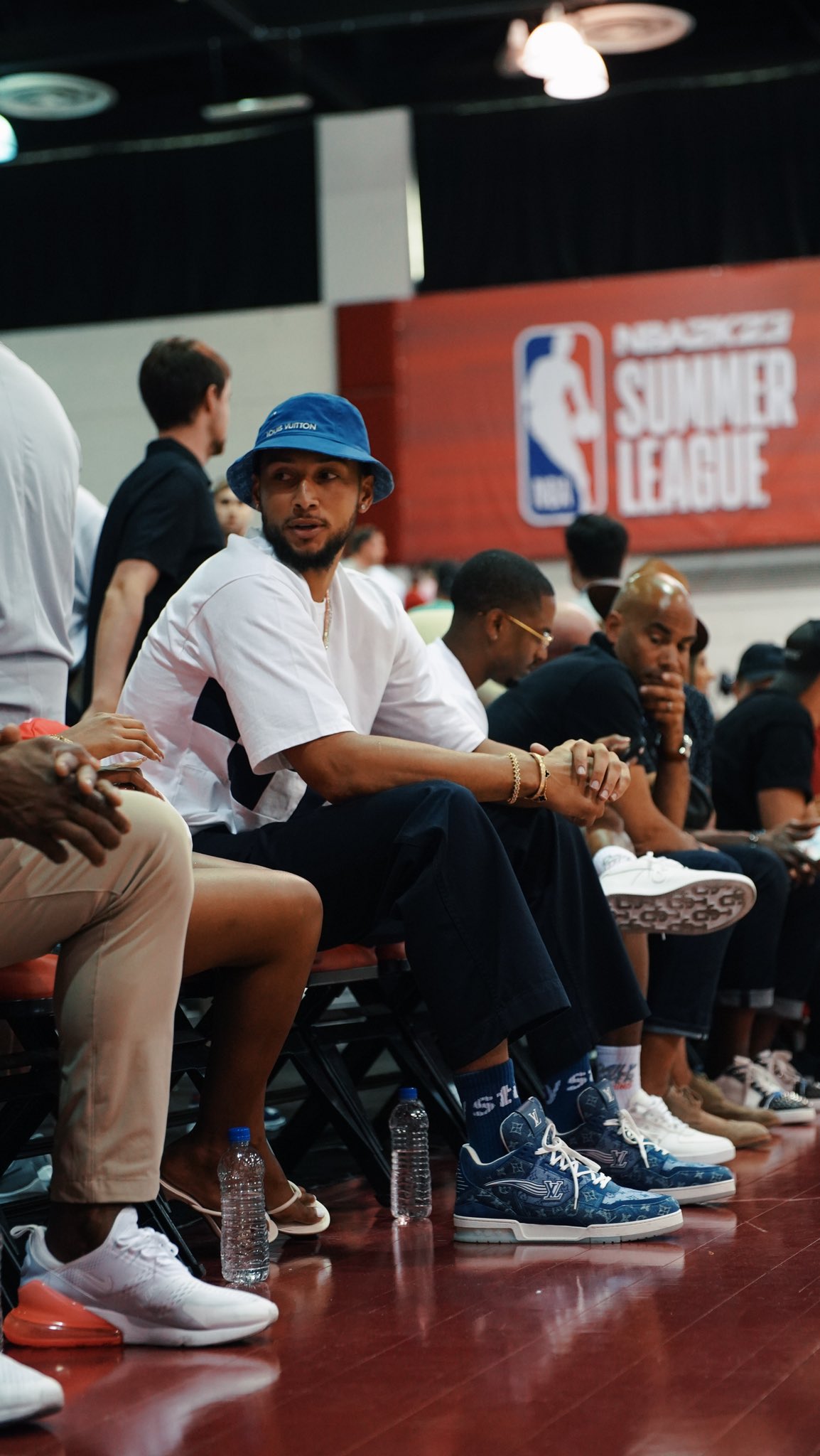NBA TV on X: Ben Simmons courtside at summer league with @LouisVuitton  from head to toe 👀  / X
