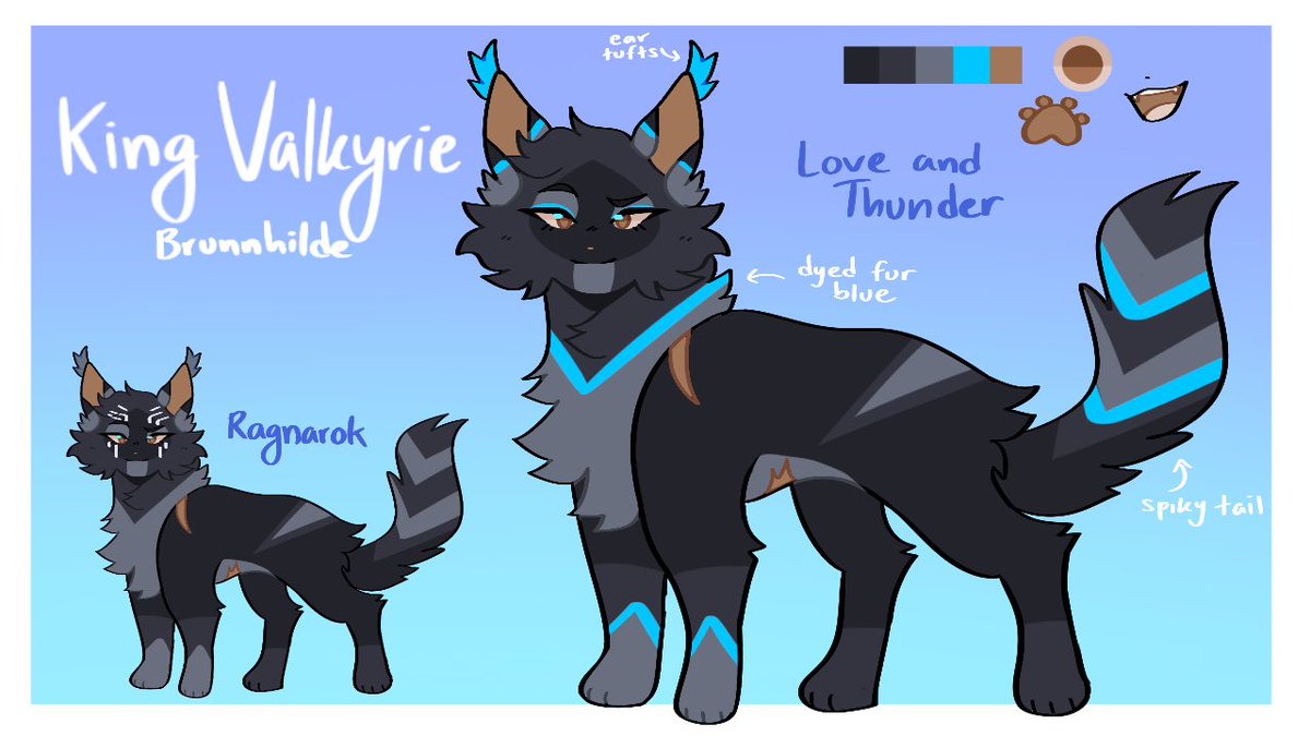 beddybites's tweet photo. valkyrie’s design needed an update so here she is… the one and only king!!! 
[ #mccu #marvelcat #Valkyrie #ThorLoveAndThunder ] https://t.co/2OiUQCXzss