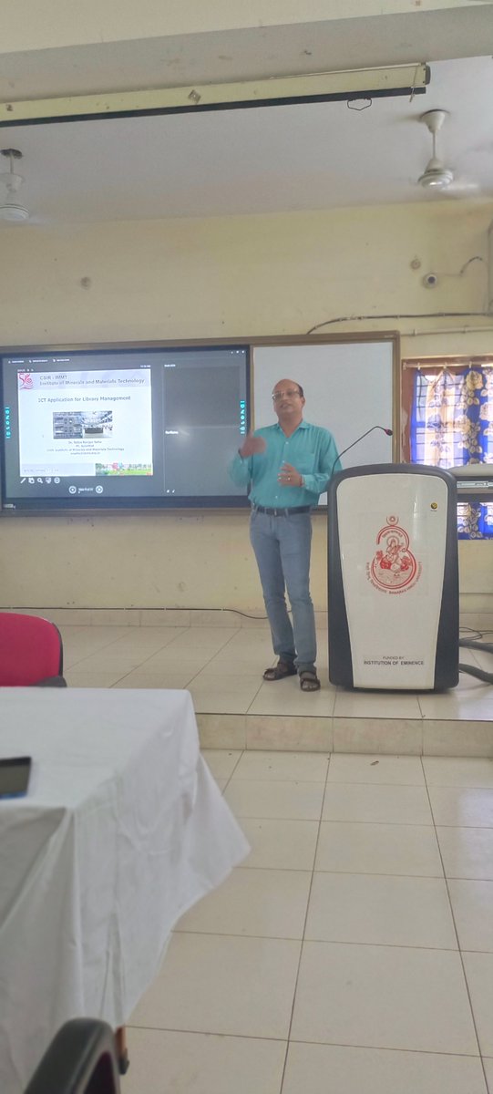 dlisbhu's tweet photo. Invited talk by Dr. Satya Ranjan Sahu on ICT Application for Library Management. https://t.co/q0Mx42xd5O