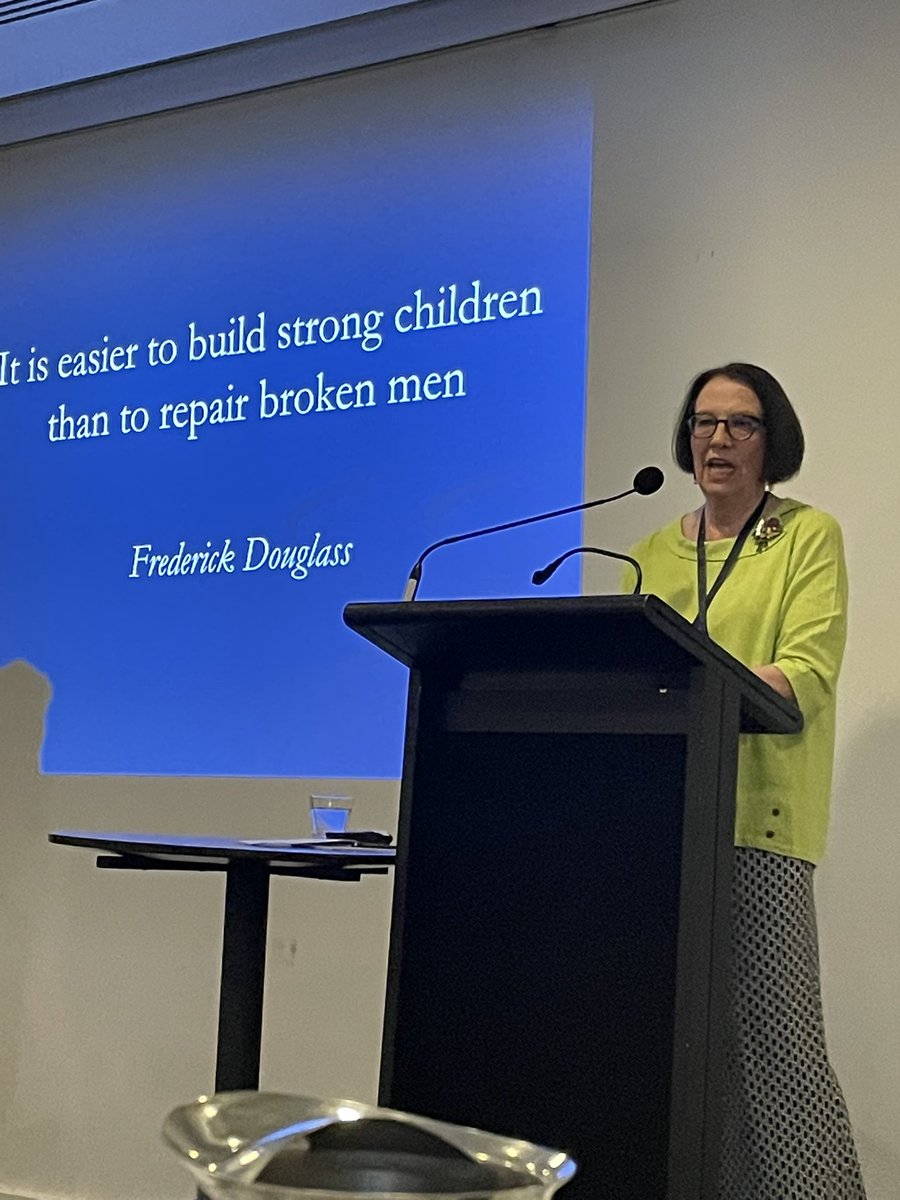 “It is easier to build strong children than repair broken men” F. Douglass
<a href="/RANZCP/">RANZCP</a> conference 

Great talk by Lyndall White in maternal - perinatal mental health