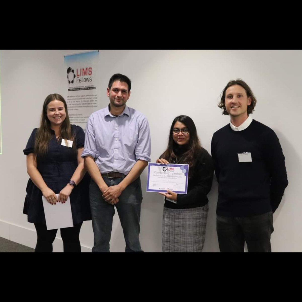 Marzan Akbar (@akbarmarzan) on Twitter photo So greatful to have been awarded the best poster prize at yesterday's #LIMSFS22 Thank you @LIMSFellows and everyone who stopped by my poster🤓
<a href="/LIMSLTU/">La Trobe Institute for Molecular Science</a> <a href="/LTUresearchers/">La Trobe Researchers</a> So greatful to have been awarded the best poster prize at yesterday's #LIMSFS22 Thank you @LIMSFellows and everyone who stopped by my poster🤓
<a href="/LIMSLTU/">La Trobe Institute for Molecular Science</a> <a href="/LTUresearchers/">La Trobe Researchers</a>