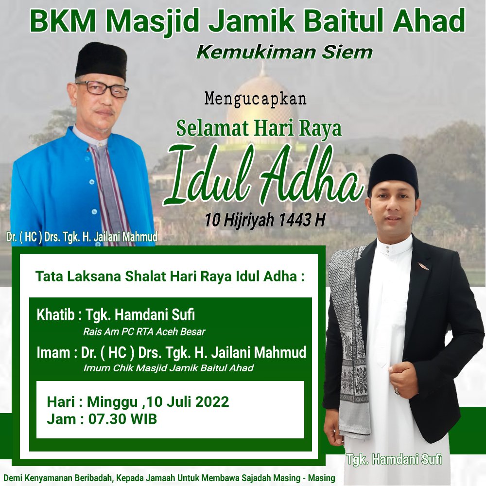 4B1TV's tweet photo. Masjid Al Ishlah Lhoknga
Imam : Tgk. Abdul Wahid
Khatib : Tgk. Muhammad Zaki
https://t.co/iF7ZzlCxXn https://t.co/UyLi4oIwsT
