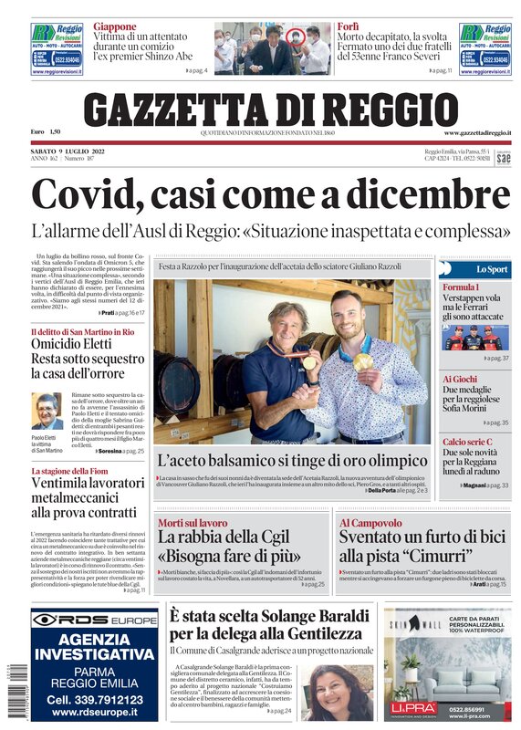 Ecco la nostra prima pagina di oggi.
Ci trovate in edicola e in versione digitale sul nostro sito 

gazzettadireggio.it

#buongiorno #reggioemilia #gazzettadireggio #primapagina #edicola #quotidiano