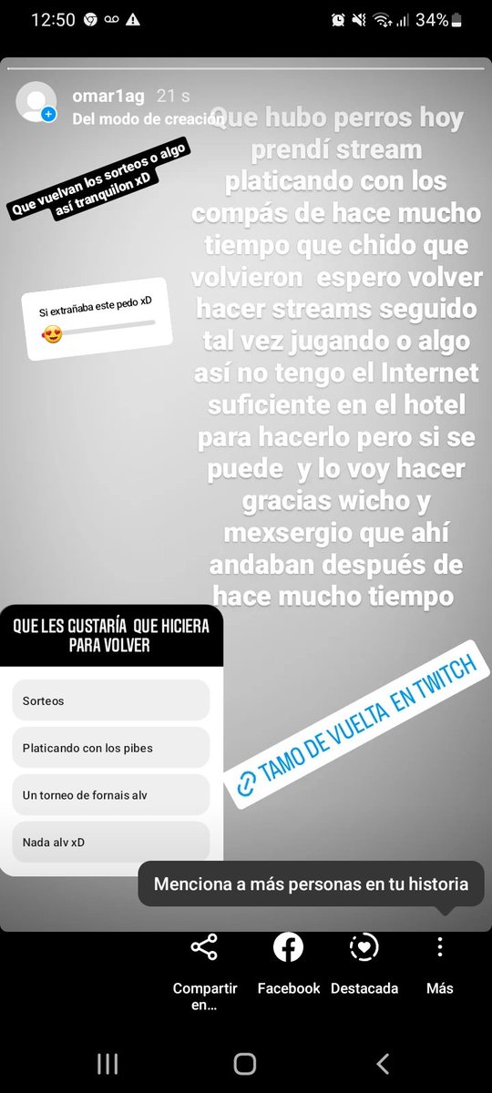 Que chido prendí hoy stream y la pase tranqui y recordé aquellos momentos  con los pibes espero ayuden con el regreso estamos al cien ahí que volver 
Vamos con todo 
Perros 

#Fortnite  #twitchstreaming #twitch <a href="/ArielBalorGamer/">Ariel BayLor</a> <a href="/ons197/">One Nine Seven</a>
