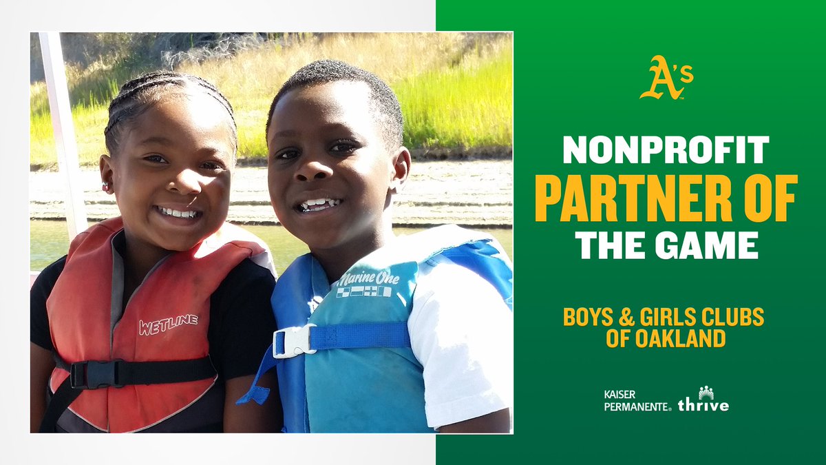 Our Nonprofit Partner of the Game is Boys &amp; Girls Clubs of Oakland!

<a href="/BGCO_Oakland/">BGCO</a> develops our community's youth into positive contributors to society by providing programs and services to youth, families, schools, and other community orgs.

bgcoakland.org | <a href="/kpnorcal/">KPNorthernCal</a>