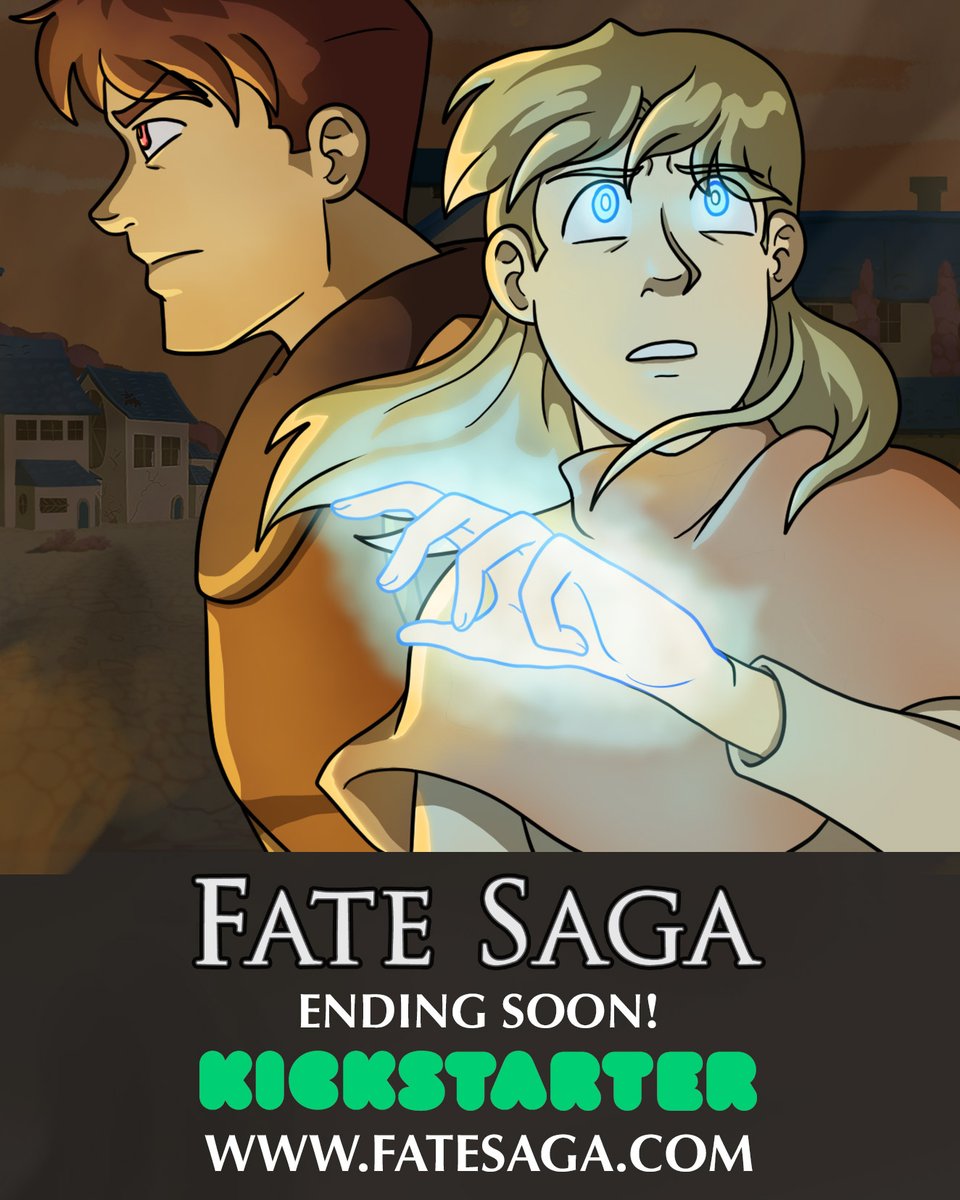 FateSaga's tweet photo. https://t.co/PRQX38LDzH

Fate Saga has less than two days on Kickstarter! If you'd like to get some cool merch like pins, stickers, magnets, signed postcard, fan package booklet, or your likeness or your original character as a cameo in the first episode, check us out! https://t.co/KeXPg9LQVO