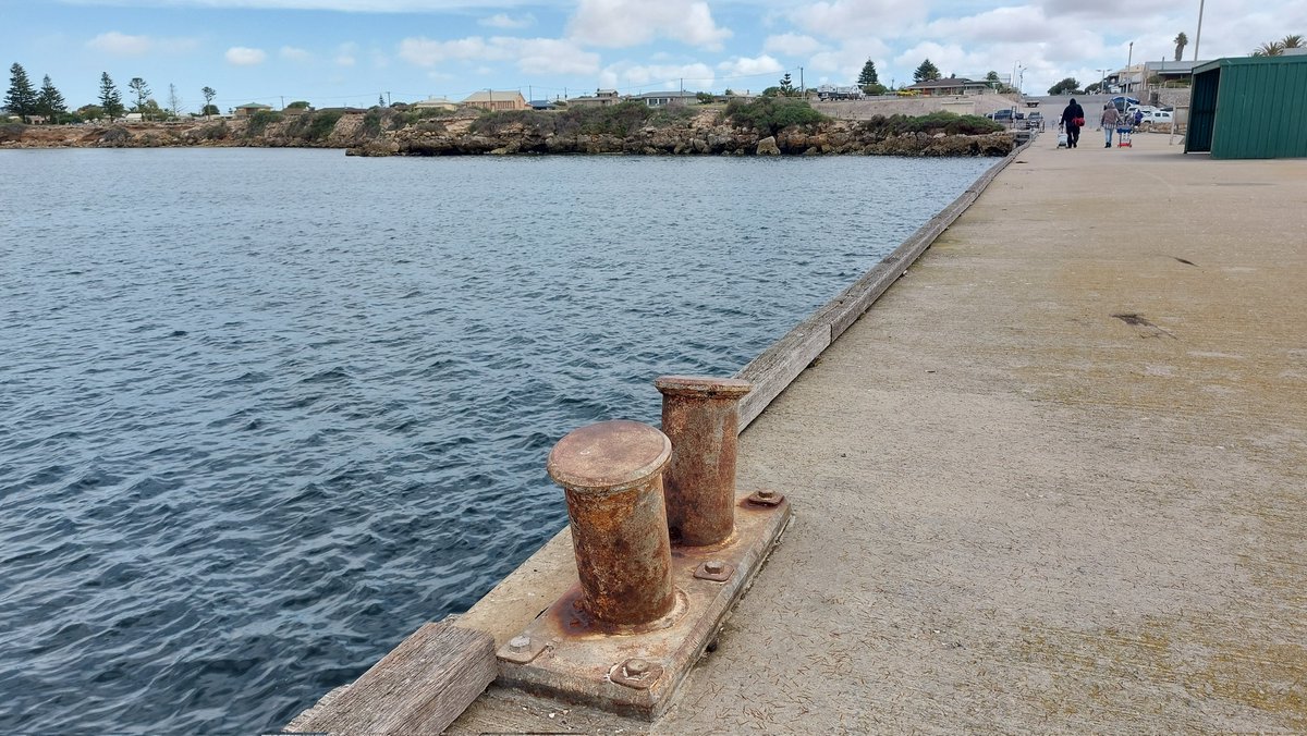 pfwaus's tweet photo. On the #historic 1873 jetty at #Edithburgh on the Yorke Peninsula limestone coast of #SouthAustralia #Australia https://t.co/IhfBe3q6C8