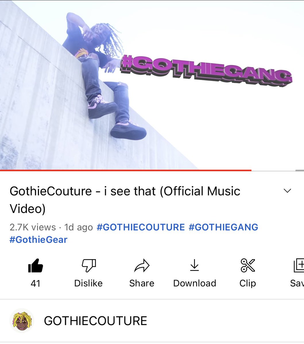 officialgothie's tweet photo. Had to post up the official Day 1 stats for #iseethat💜 !!!
Y’all are going crazy for this we got almost 3,000 views in one day !!!!
Shoutout to @chris6lair again for working with me & helping to make this a collaborative effort 💜🫂
#GothieGang https://t.co/BLHN5HTNqS