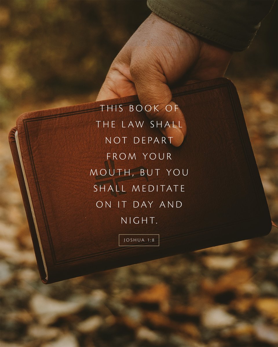 This Book of the Law shall not depart from your mouth, but you shall meditate on it day and night. – Joshua 1:8 #AMEN #BibleStudy #Bible #GodsWord