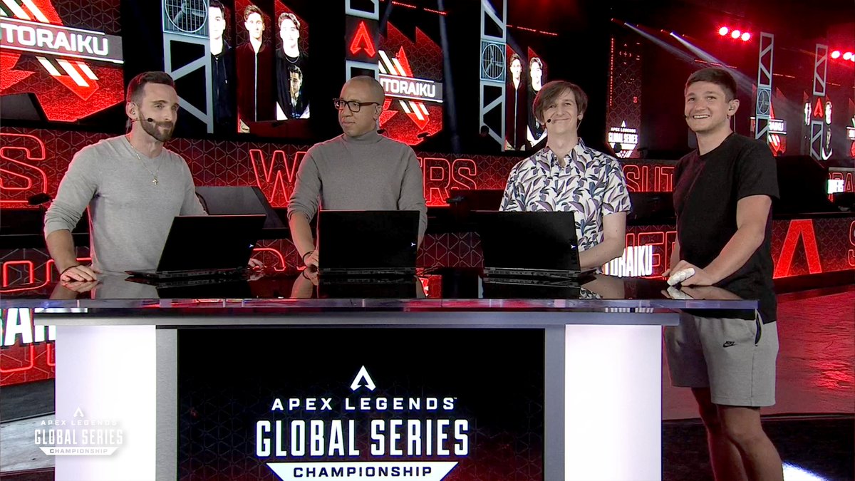 Apex Legends Esports (@playapexesports) on Twitter photo Shoutout to <a href="/GraysonJAllen/">Grayson Allen</a> - long time fan, first time analyst!
Enjoy the rest of the #ALGS Year 2 Championship!😎
💠twitch.tv/playapex 💠youtu.be/CKOfShE4goU
#ALGS Shoutout to <a href="/GraysonJAllen/">Grayson Allen</a> - long time fan, first time analyst!
Enjoy the rest of the #ALGS Year 2 Championship!😎
💠twitch.tv/playapex 💠youtu.be/CKOfShE4goU
#ALGS