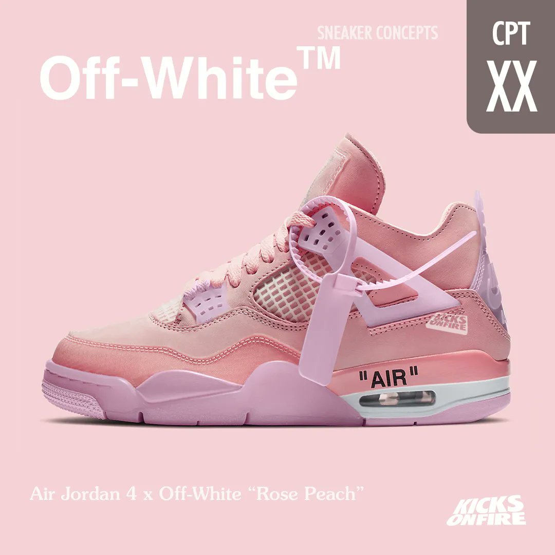 Air Jordan 4 x Off-White “Rose Peach 