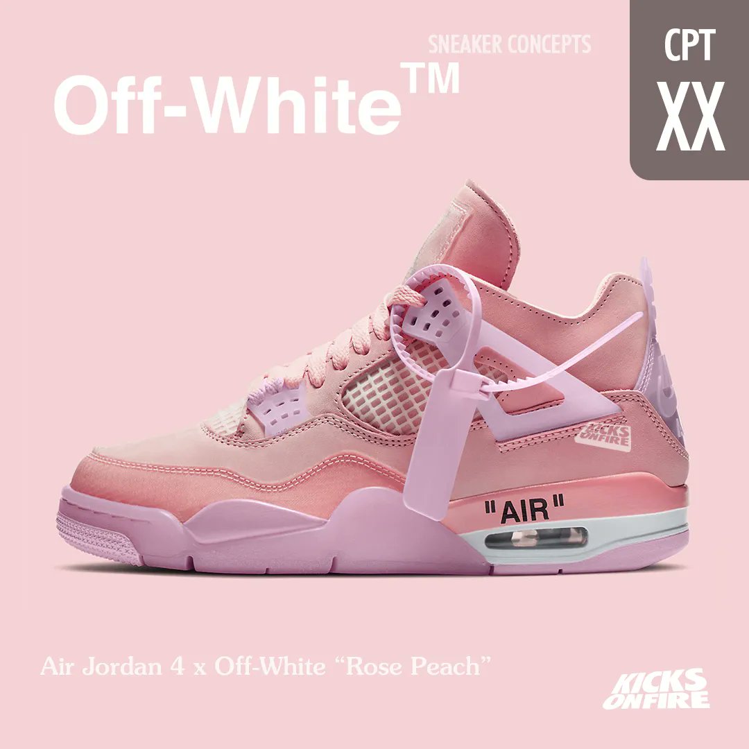 air jordan peach and white