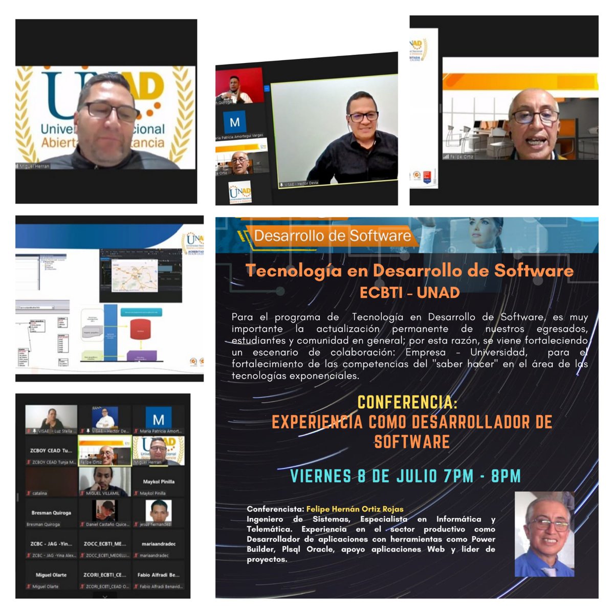 Hoy con más de 50 estudiantes de la Tec en desarrollo de software tuvimos la conferencia experiencia como desarrollador en la cual el Ing Felipe Ortiz hizo un interesante recorrido por los paradigmas de programación, agradecemos a la VISAE su apoyo con estudiantes de inclusión