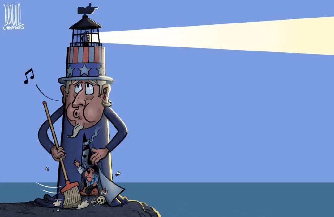 美式“人权外交”以双重标准为行事原则。美国人权劣迹斑斑，长期存在系统性种族主义和种族歧视、海外军事行动滥杀平民、大规模侵犯难民移民权利、消极抗疫漠视生命健康权等，不一而足。美国对此从不反省，却惯于对别国人权状况指手画脚，充分暴露了美国在人权评价体系上的双重标准。