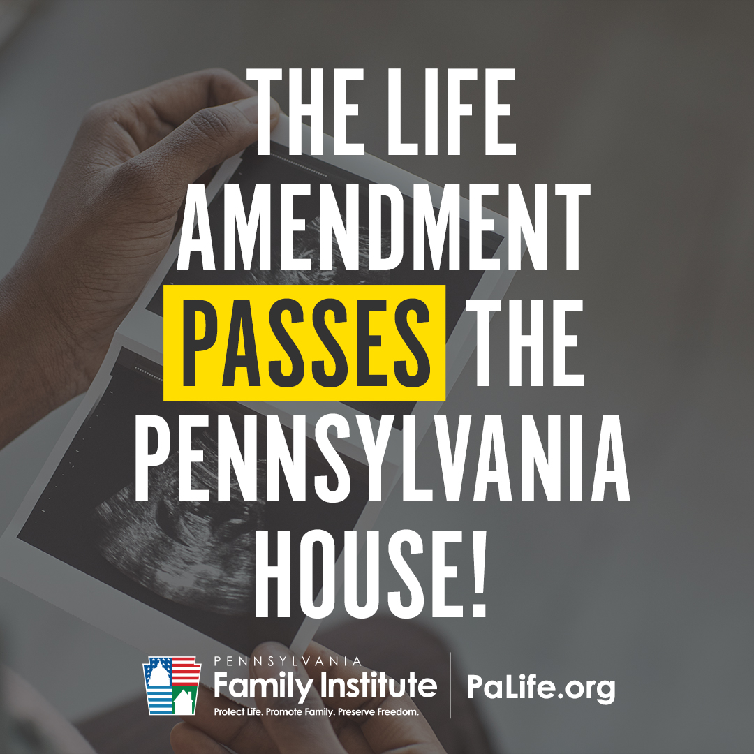 PFIpolicy's tweet photo. BREAKING NEWS - PA House joins the PA Senate in passing the #LifeAmendment!

(Note: As a constitutional amendment, it cannot be vetoed by Gov. Wolf. The amendment must be voted on a 2nd time in the next legislative session (begins in 2023) and then would go to a referendum vote.) https://t.co/TrD0G6p6fS