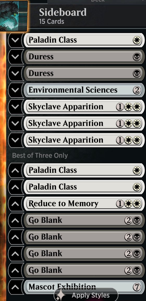 First try 0-1 then 2nd try ez 7-0 ;P Go Clerics !  
<a href="/mtgazone/">MTG Arena Zone</a>
<a href="/ArenaDecklists/">Arena Decklists</a>
<a href="/GamertagMythras/">Mythras</a>
<a href="/fireshoes/">Robert Taylor🔥</a>
<a href="/Akaaka890/">AkaAka89#05362</a>