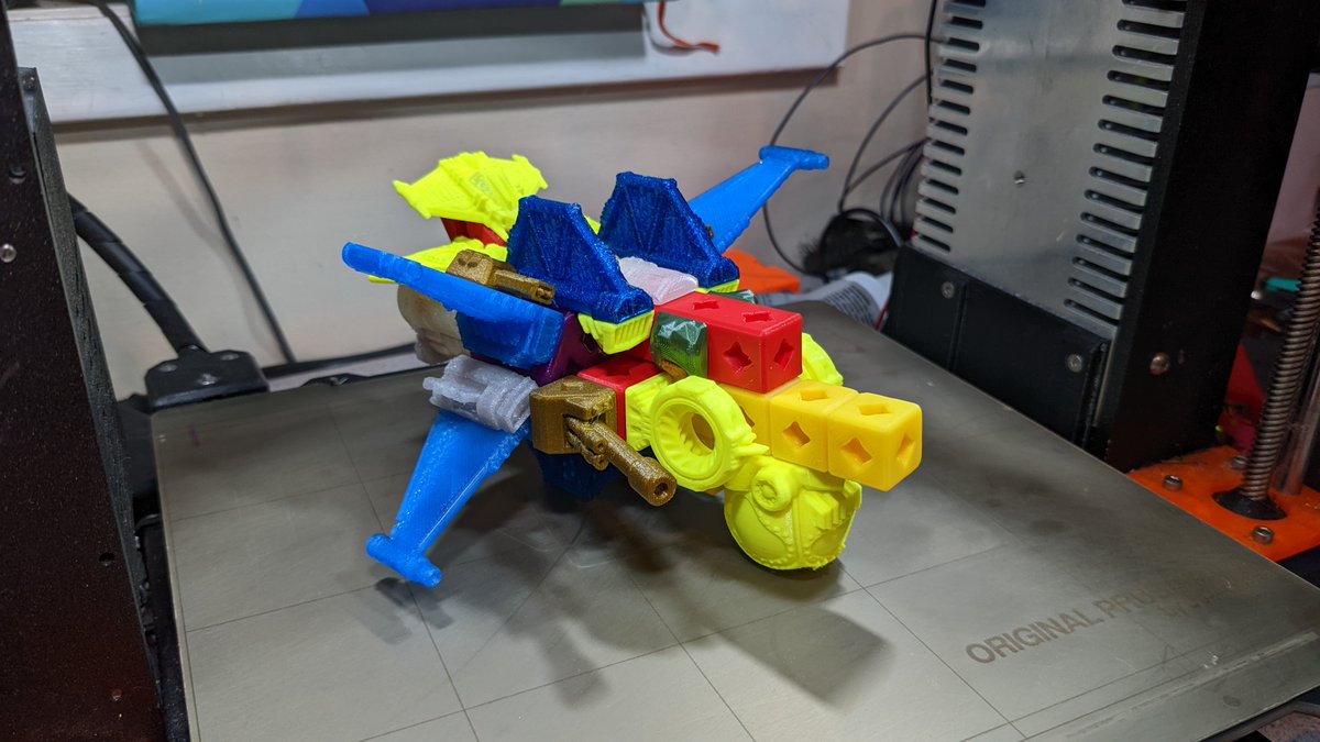 Not sure how this is going to turn out yet? But it will have a skull on the front! 10yr old me is having a blast with the <a href="/3DPProfessor/">3D Printing Professor</a> Printablok! Space themed Skyforce Kickstarter goes till July 20th! printablok.com #printablok #3Dprinting