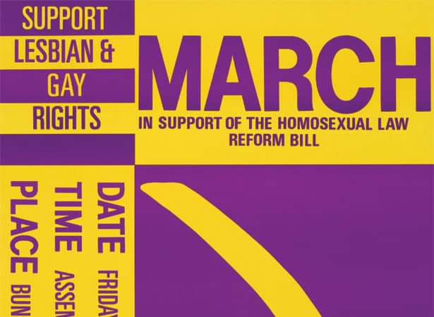 PSYME_'s tweet photo. A poster encouraging people to march in support of the Homosexual Law Reform Act.

Source: https://t.co/PuTXsuuSLK https://t.co/VurG6mnAC5
