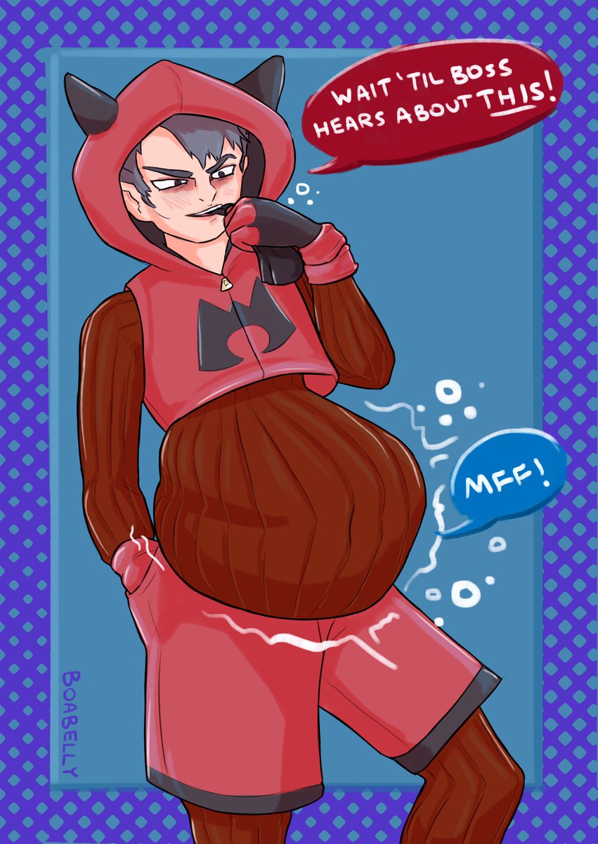 boabelly's tweet photo. @MalePredZineX 

Here is my other contribution to the vore zine!! 2/2
#vore #voreart #malevore https://t.co/1xmuUCS5nc