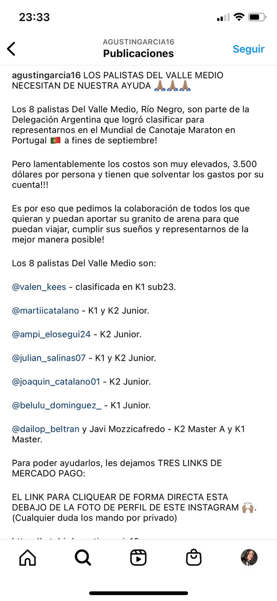con un Rt o Mg ayudarían muchísimo a que llegue a mucha más gente 🙏🏼
instagram.com/agustingarcia1…