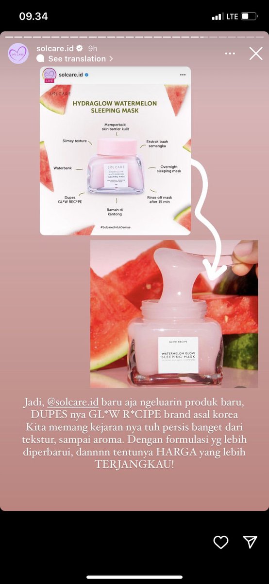 Another brand dia yg jualan gw yg malu. Udah gitu galak lagi. Tolong lah ya, lo klo mau bikin produk klo isinya mirip gitu serah lo deh. Klo ampe layout design lo miripin jg tuh keterlalulan. Sampe bawa2 claim dupes sebuah brand lg

Gw cinta produk lokal, tp gak yg kyk gini 🤮