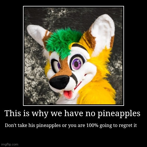 AydenTheHusky's tweet photo. Should I continue doing Pineapple Fox themed memes? https://t.co/9OLVxSX0WM