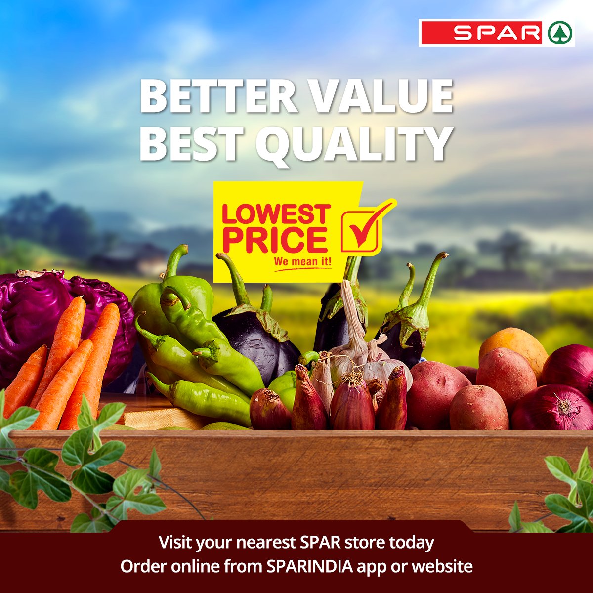 SparIndiaHyper's tweet photo. We keep taking it a notch higher! Enjoy your weekends with fresh groceries and the best prices at SPAR Retail's #SaturdayLowestPrice.
#SturdayLowestPrice #LowestPrice #Grocery #SPAR #SPARIndia #SPARHyperMarket #SPARRetail https://t.co/xFOSBhzmJB