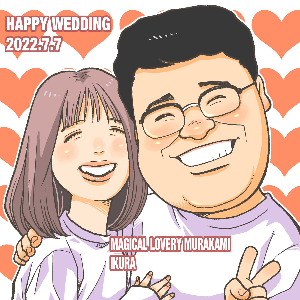 ikr828 レスありがとうございます😊😊😊 ついでに似顔絵描いたから