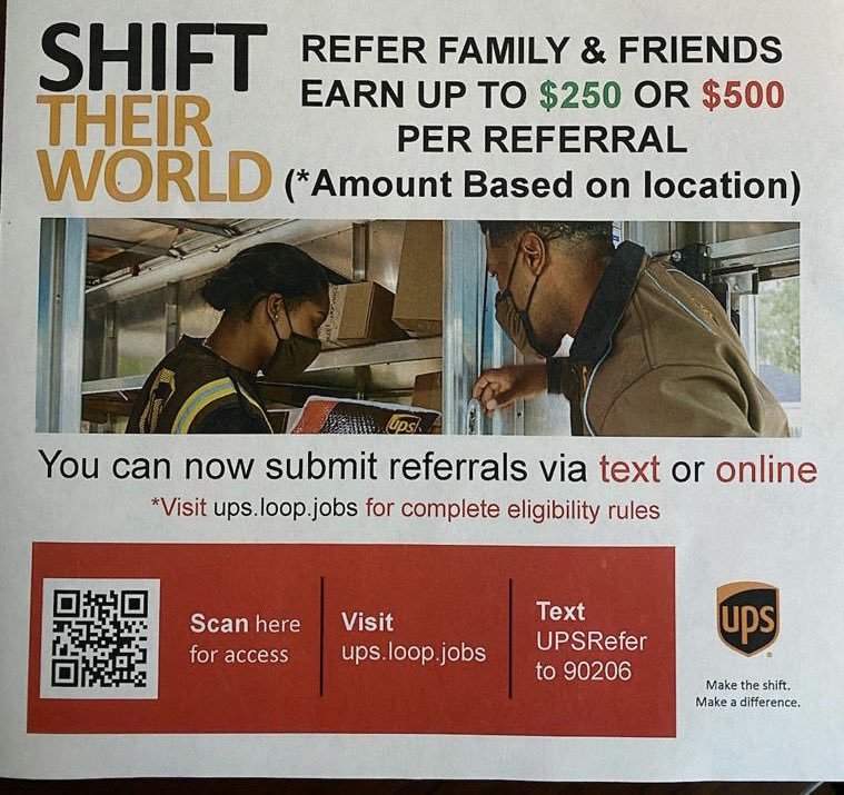 Do you need a new career? Do you know someone who needs a #Summer job? Here <a href="/UPS/">UPS</a> there are plenty of #Jobs around the DFW area! Just scan the QR code or go to <a href="/UPSjobs/">UPS Jobs</a>.com and apply today! Come and join our #UPS family!! <a href="/UPSjobs/">UPS Jobs</a> <a href="/bigtymer504/">E.J.⚜</a> #work #referral #jobs #Careers