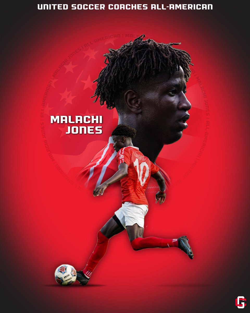 GCALionsSports's tweet photo. Congrats to Malachi Jones for being selected to the United Soccer Coaches All-American Team! The
team, comprised of 20 players from across the
nation, recognizes the country's top players. https://t.co/EYeAA933td