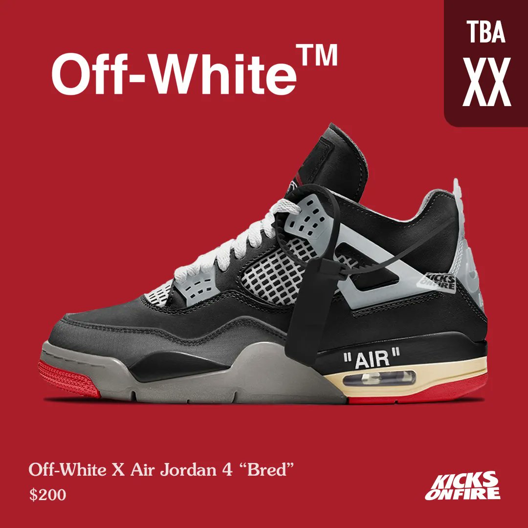 Jordan Brand Says Off-White x Air Jordan 4 'Bred' Not Releasing