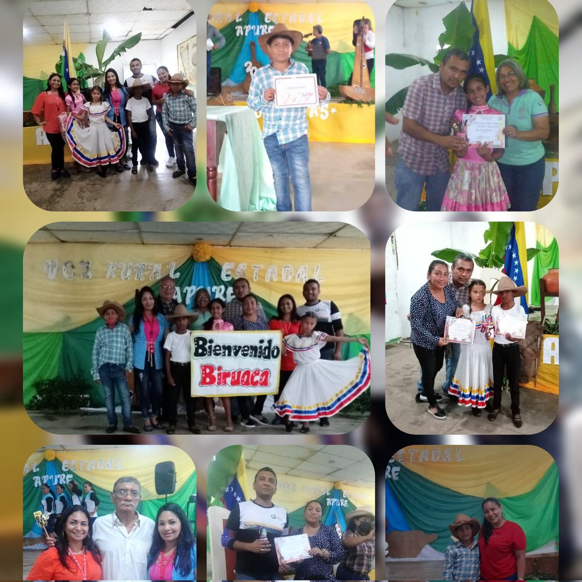 Municipio Escolar Biruaca Presente en la Voz Rural Estadal con la participación de Fania Rangel, Winston Espinoza Valery Falcón y David Arguello como pareja de baile de Joropo Cabe destacar que Biruaca obtuvo 2do y 3er lugar en cada una de los renglones.
