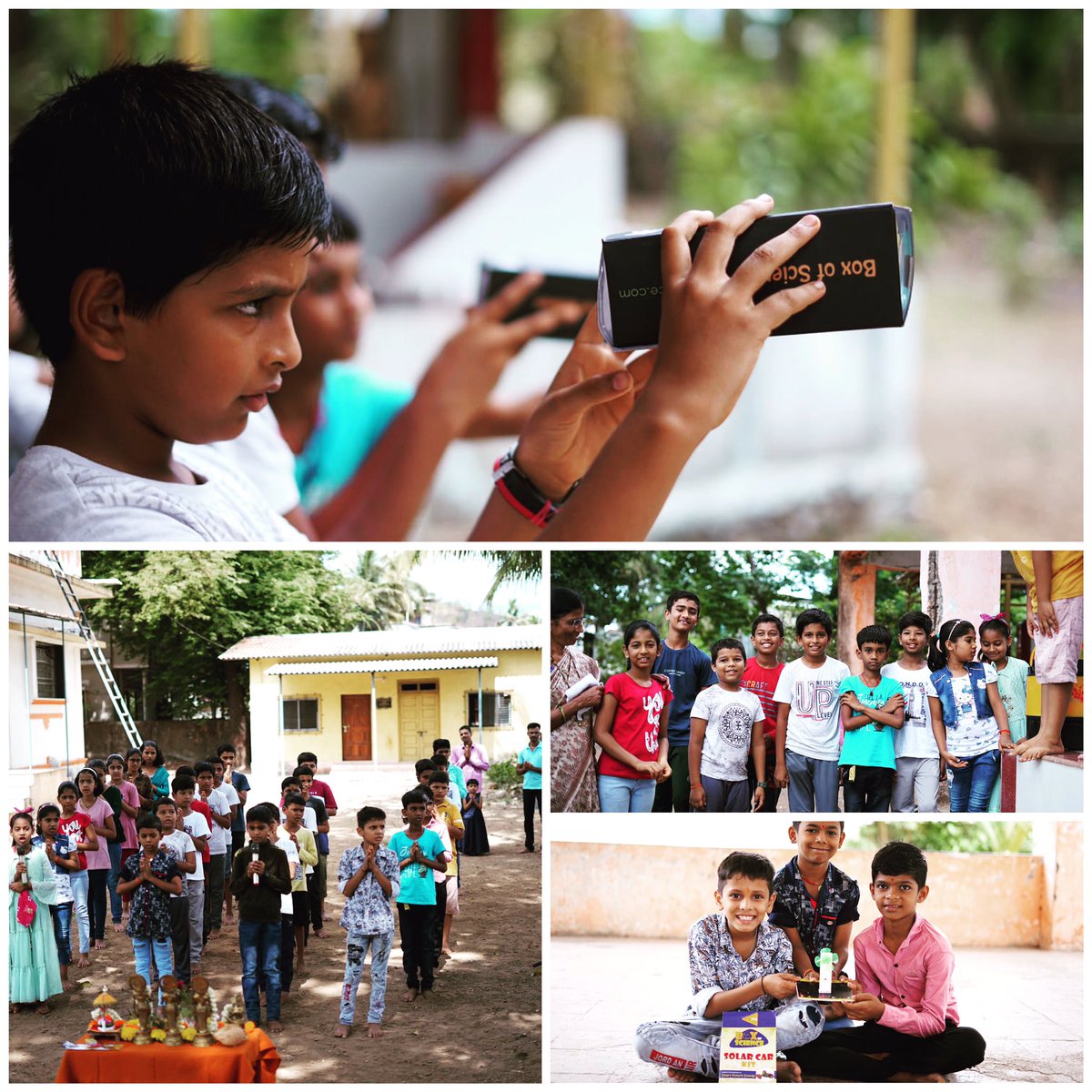 paragamya's tweet photo. All for Science:
glimpses of our recent activities at rural areas of #palghar #district 
It was made possible by our activity partner Mr. Sudhir ji.
He is working tirelessly for spreading science among masses. Balance between talent and skills is vital for Homo sapiens. https://t.co/iggWcQs5Bf