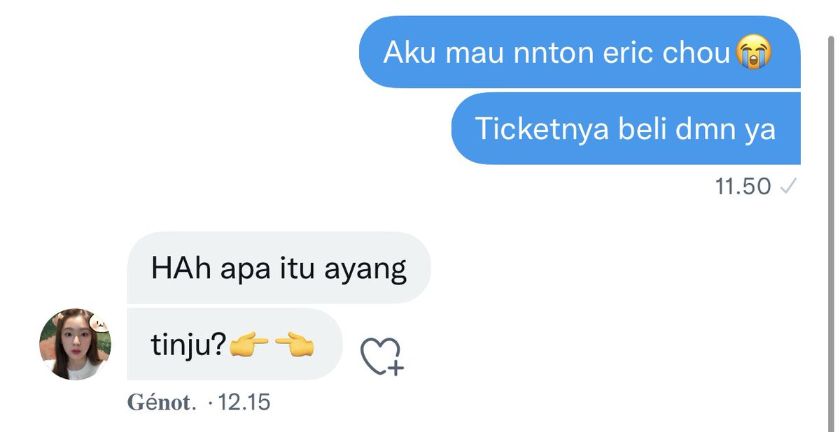 kimjongtn's tweet photo. Tinju katanya😭 https://t.co/6he5VbbvQv