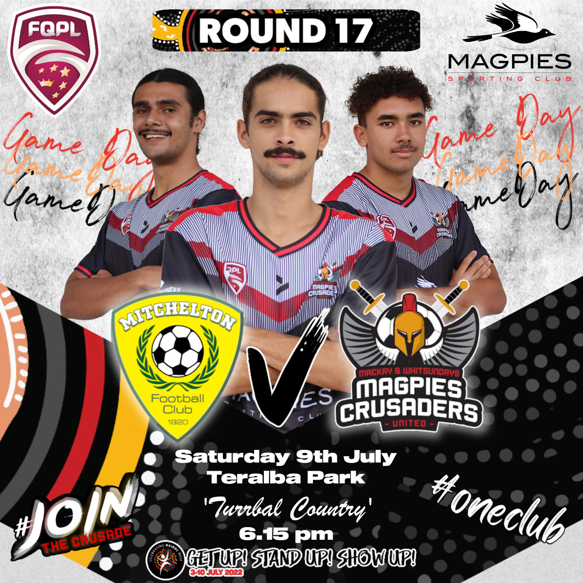 Best wishes to our Magpies Crusaders United QPL1 team tonight against Mitchelton FC. A win could see the team in the top 4 by the end of tonight. Good luck lads!!