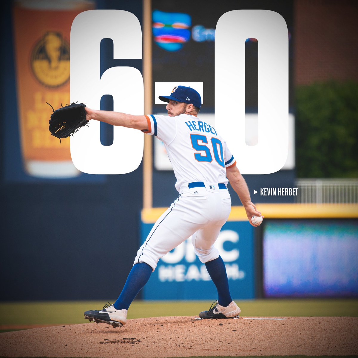 DurhamBulls's tweet photo. Dang, this kid's good.

After firing 6.0 scoreless innings to earn the win, Kevin Herget is now 6-0 on the year! https://t.co/aYTXyPKJ4n