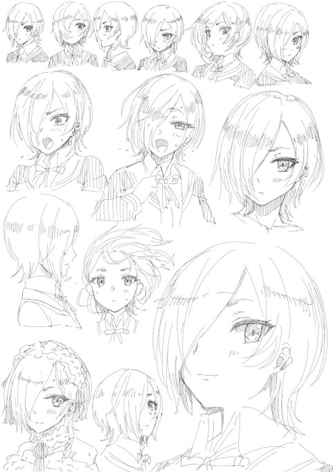 顔を可愛く描けるようになりたいから練習するぞ!02 