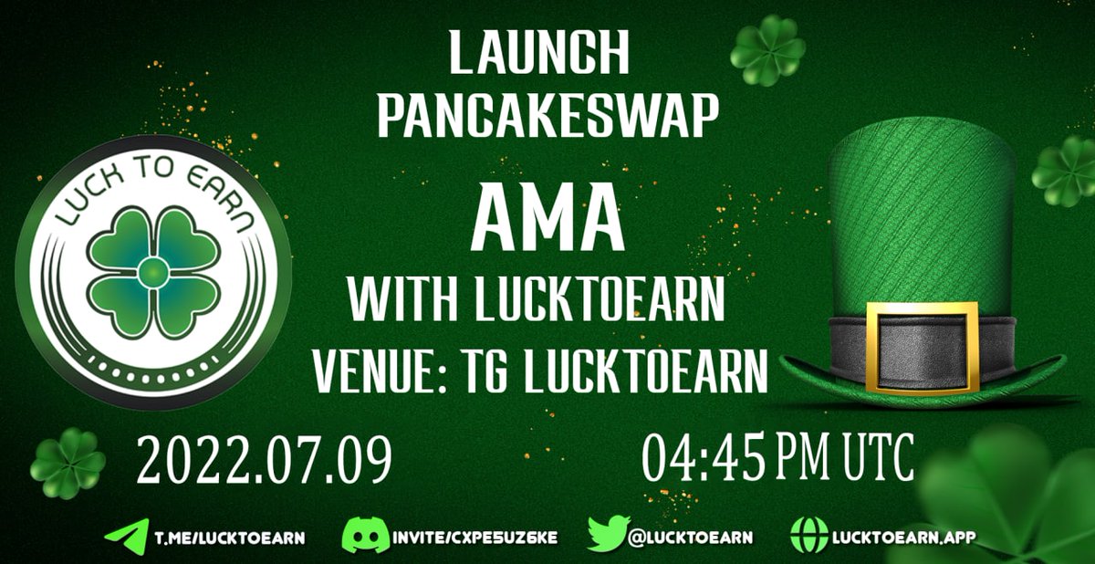 We are pleased to announce our listing today at 4PM UTC, look forward to seeing you.

t.me/lucktoearn?vid…

#LuckToEarn #L2E #VOICEAMA #listing #pancakeswap #BSCGems #BSC #BNB #BTC